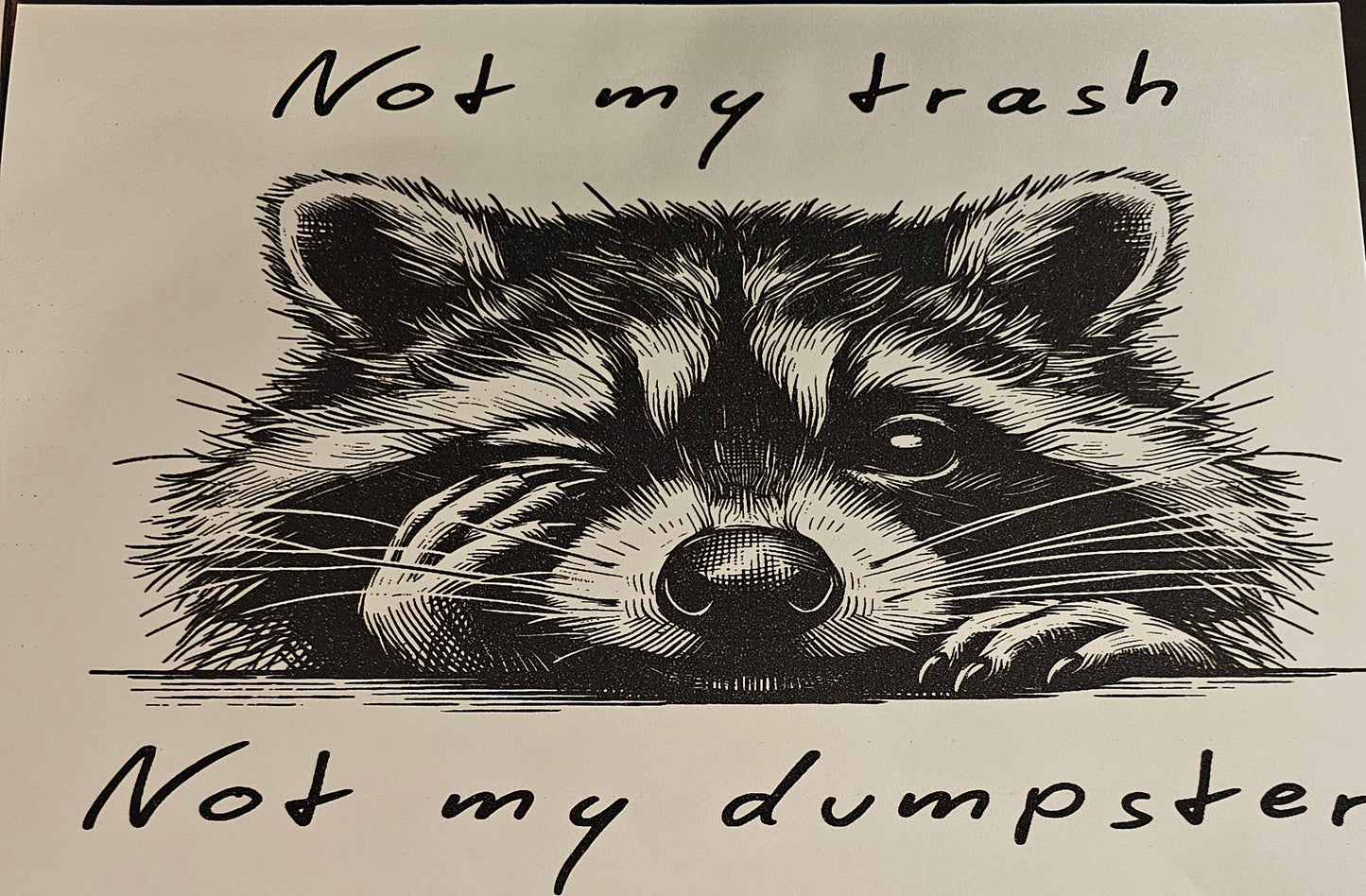 Not my trash......