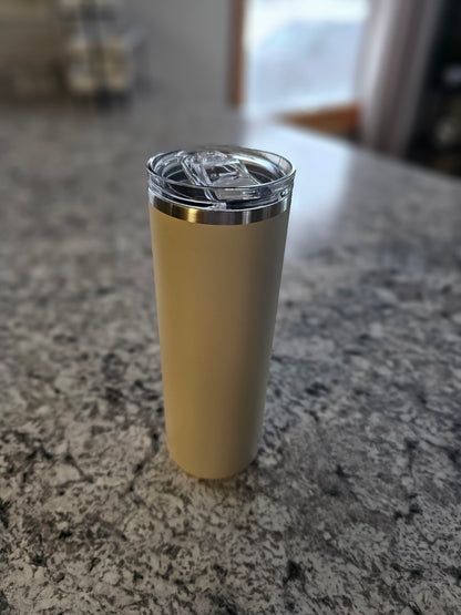 20oz stainless steel, beige