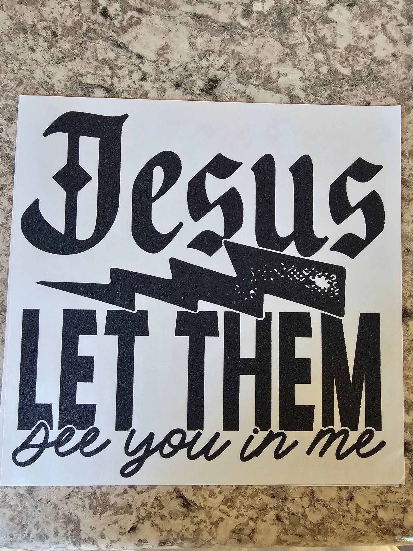 Jesus let them