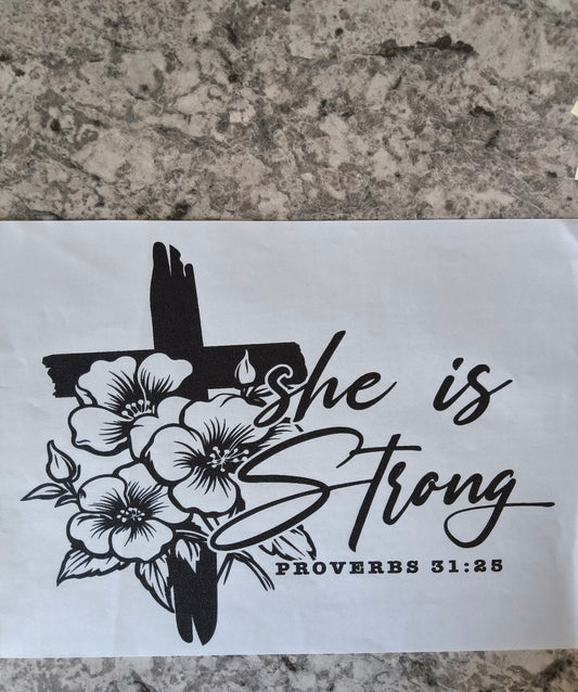 She is strong.....