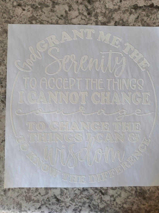 Serenity prayer