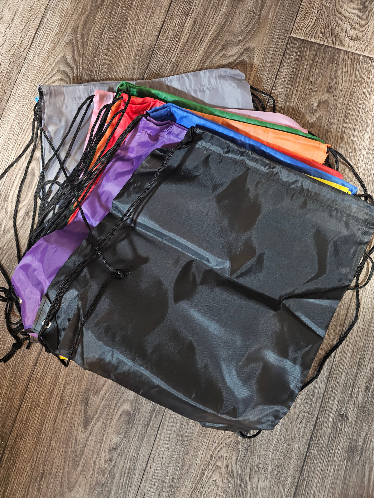 Drawstring bags, print included