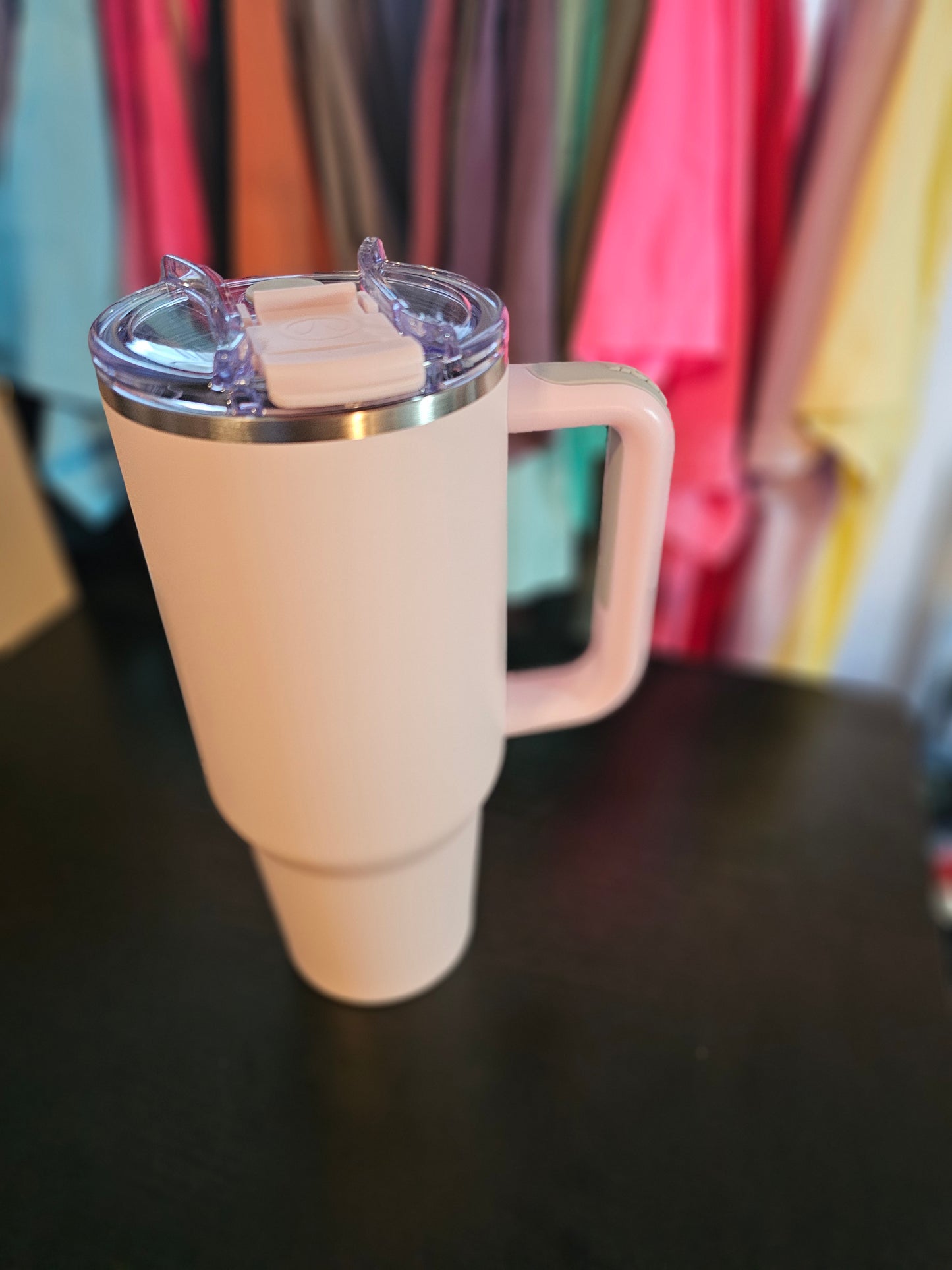40oz stainless steel HOGG, light pink