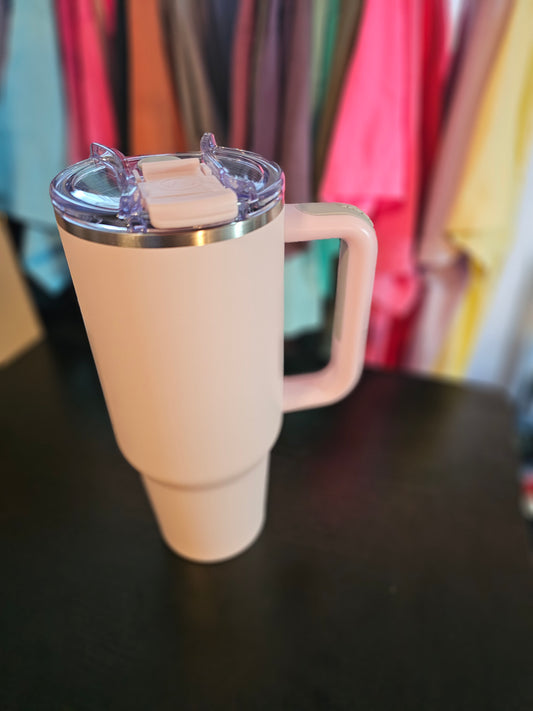 40oz stainless steel HOGG, light pink