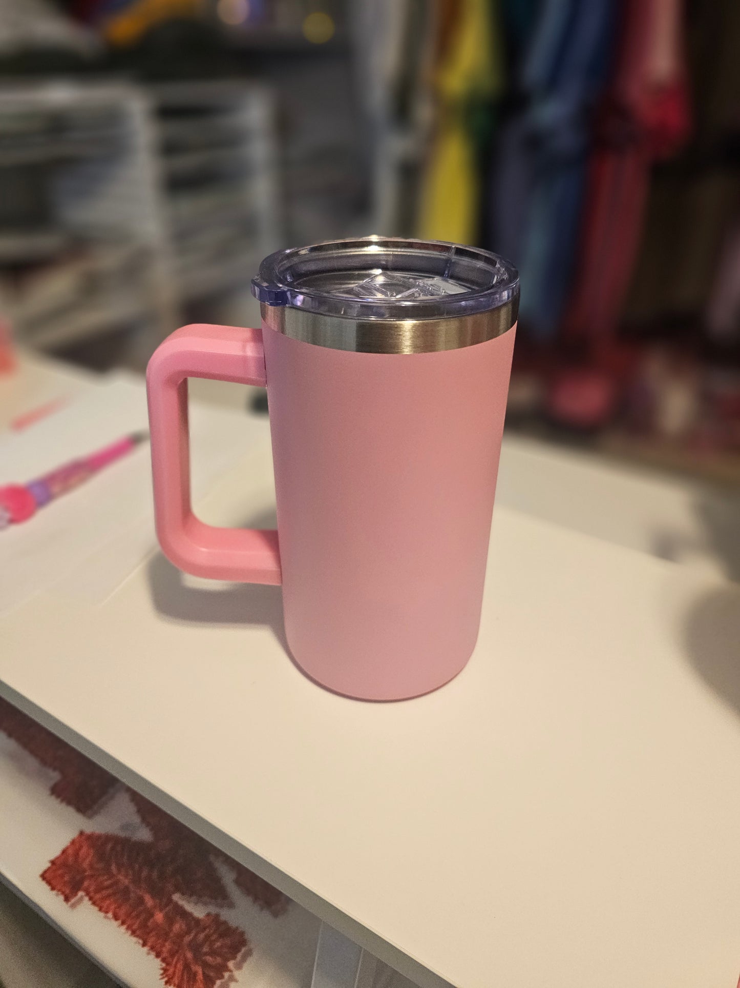20oz stainless with handle