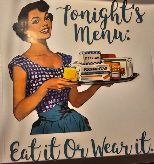 Tonight's Menu......