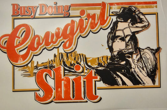 Busy doing cowgirl shit