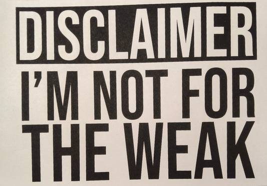 Disclaimer.....